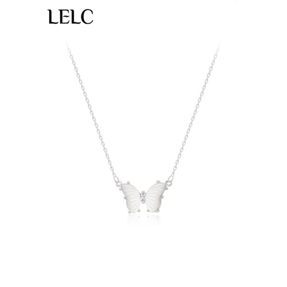 LELC Jewelry - LELC S999 Sterling Silver Butterfly Necklace